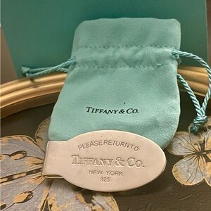 Tiffany & Co. Silver Oval Money Clip